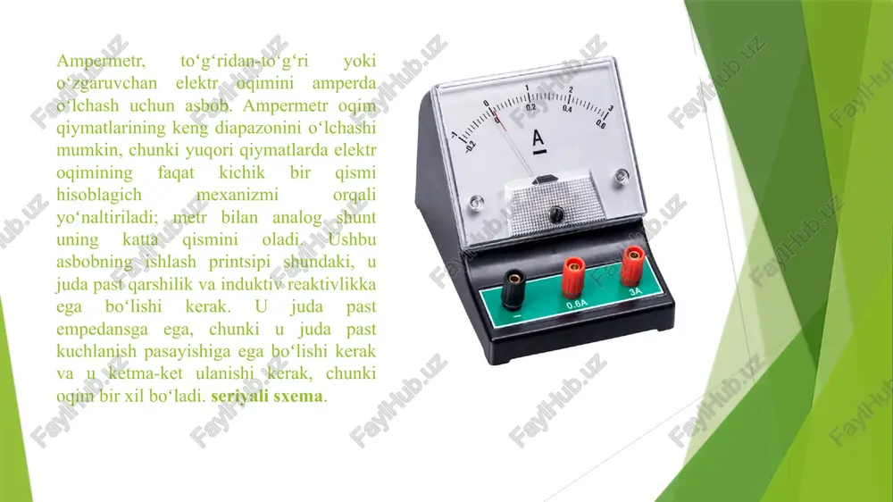 ampermetr va multimetr yordamida tok kuchini aniqlash - Page 4