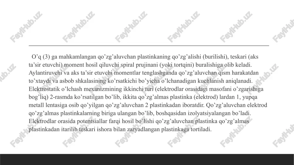 elektrostatik o‘lchash mexanizimi - Page 4