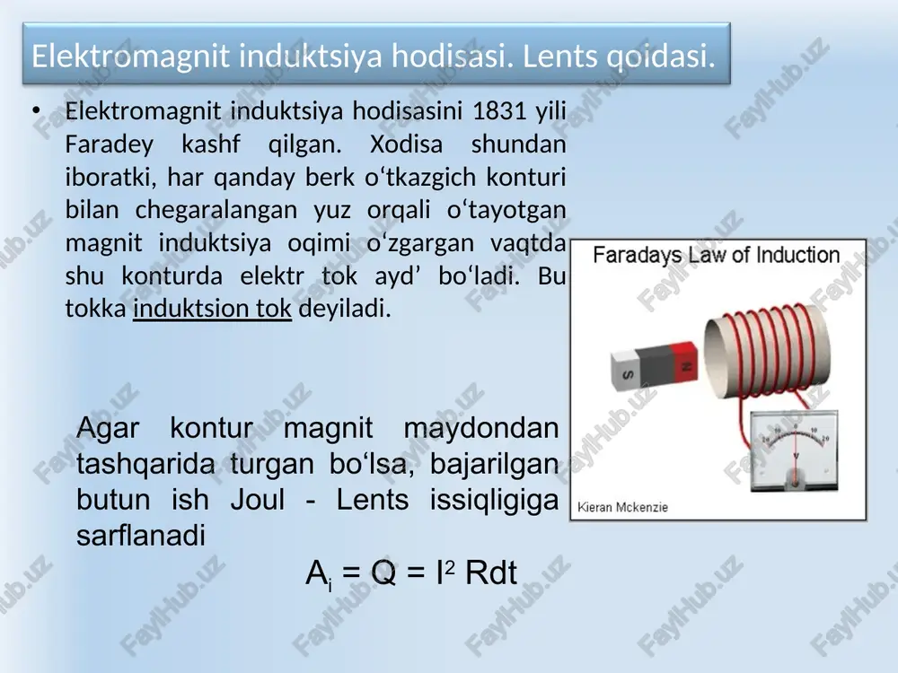 elektromagnit induksiya hodisasi - Page 4