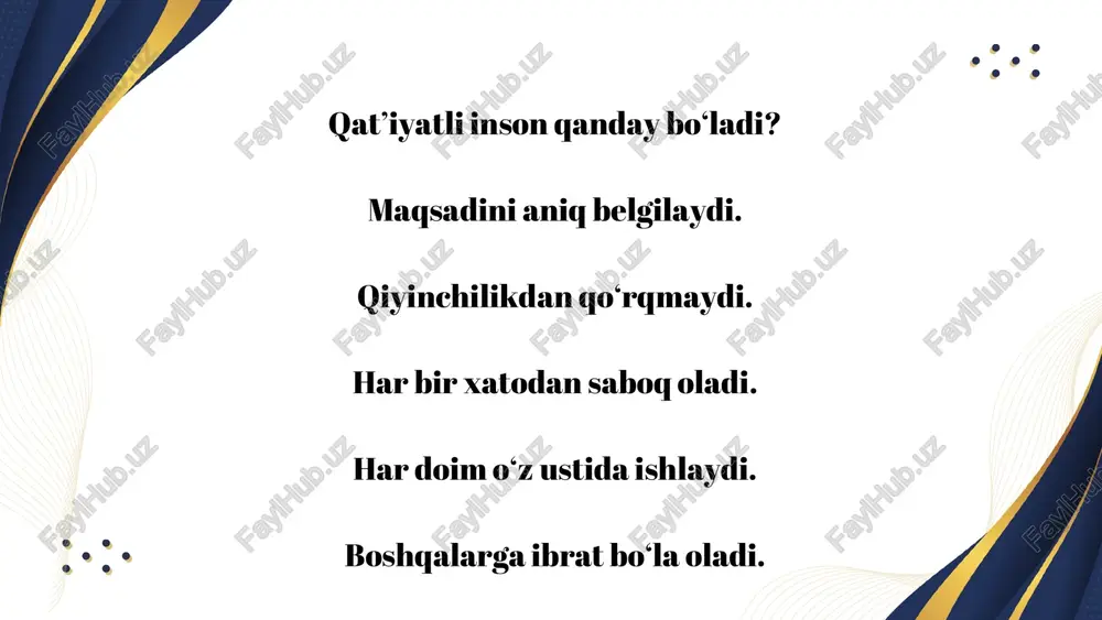 qat'iy fe'l-atvorning muhimligi - Page 4