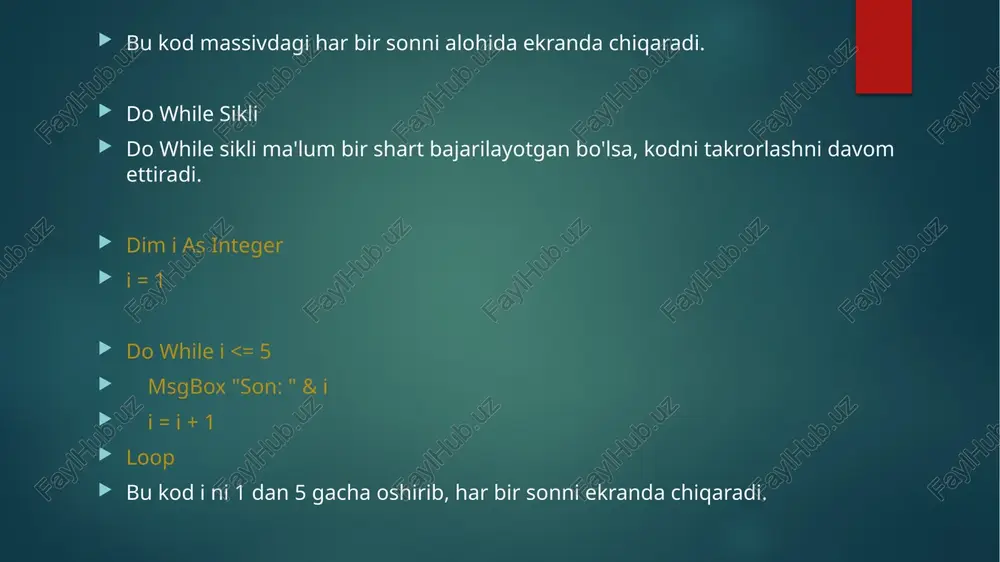 visual basic for applications dasikloperatorlari - Page 4