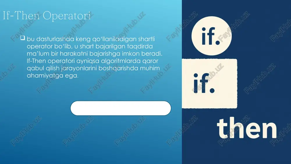 visual basic for applications da tanlash operatorlari - Page 4