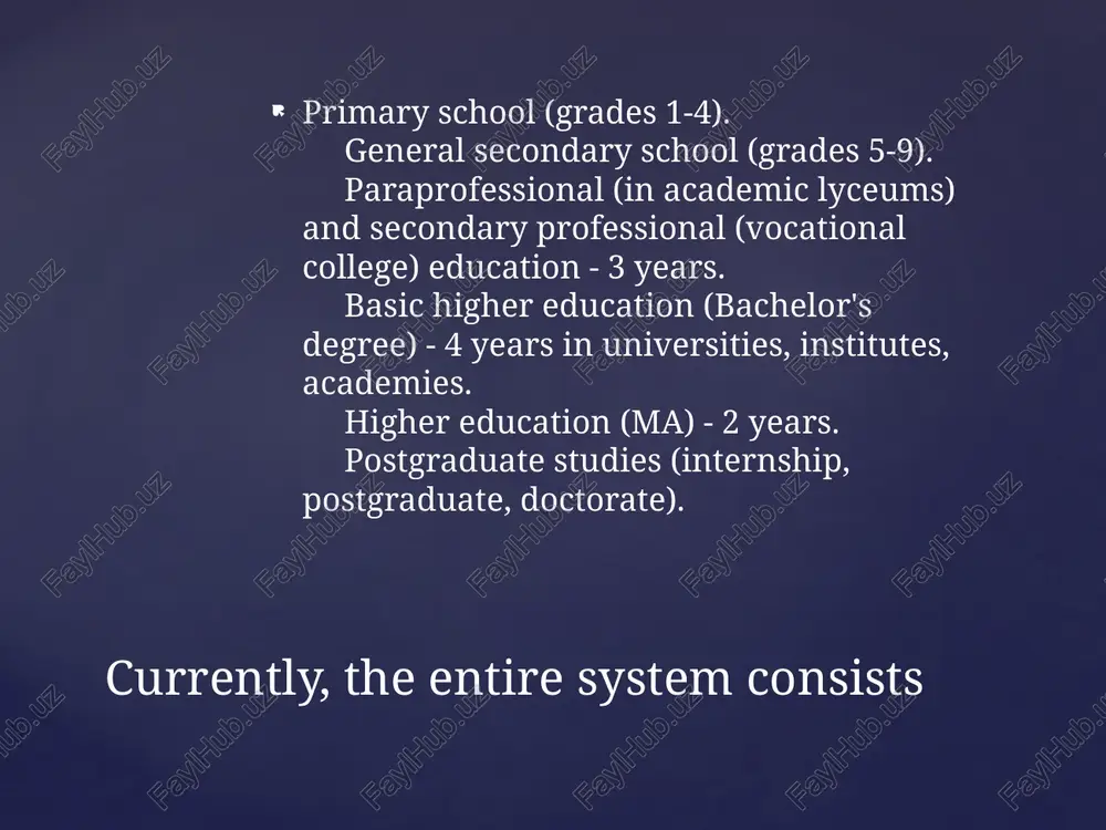 education system in uzbekistan - Page 4