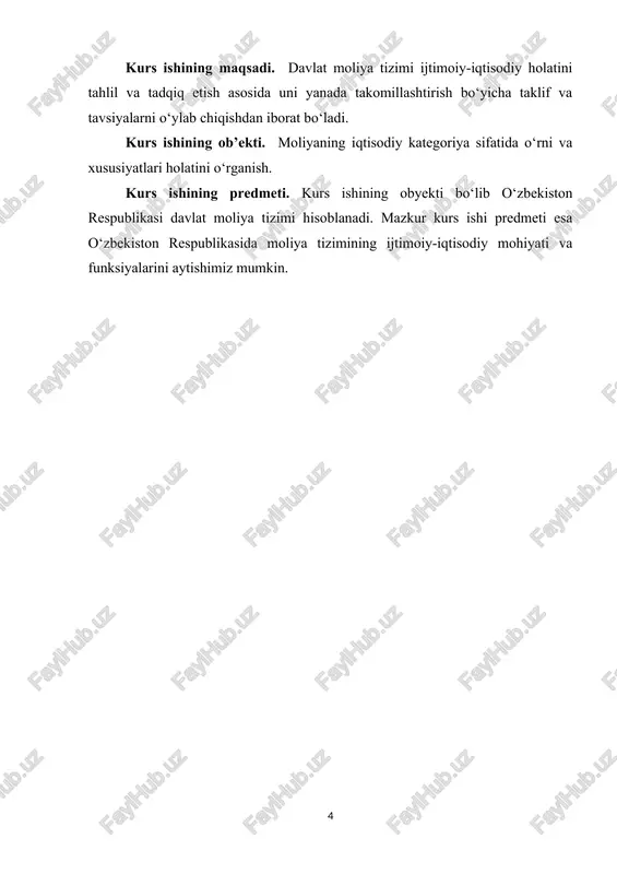ositalar bilan savdo qilish vositalarini taqdim etadigan har qanday joy yoki tizimni o‘z ichiga oladi. moliyaviy aktivlar - moliyaviy bozorlarda sotiladigan mahsulotlar moliyaviy aktivlar deb ataladi.naqd pul, aksiyalar, obligatsiyalar, investitsion fondlar va bank depozitlari moliyaviy aktivlarga misoldir. yer, mulk, tovarlar yoki boshqa moddiy aktivlardan farqli o‘laroq, moliyaviy aktivlar o‘ziga xos jismoniy qiymatga yoki jismoniy shaklga ega bo‘lishi shart emas. aksincha, ularning qiymati ular savdo qiladigan bozordagi talab va taklif omillari, shuningdek, ularning risklilik darajasi bilan o‘lchanadi. moliya institutlari-moliya institutlari investorlar va qarz oluvchilar o‘rtasida vositachi vazifasini bajaradilar. ular a'zolar va mijozlar uchun moliyaviy xizmatlar ko‘rsatadi. u moliyaviy vositachilar deb ham ataladi, chunki ular omonatchilar va qarz oluvchilar o‘rtasida vositachi vazifasini bajaradilar. investorning jamg‘armalari to‘g‘ridan-to‘g‘ri yoki bilvosita moliya bozorlari orqali safarbar qilinadi. ular bozorlardan mablag‘ to‘plashni va moliyaviy aktivlarga (depozitlar, qimmatli qog‘ozlar, kreditlar va boshqalar)ga yo‘naltirishni xohlaydigan tashkilotlarga xizmatlarni taklif qiladilar. moliyaviy xizmatlar-aktivlarni boshqarish va majburiyatlarni boshqarish kompaniyalari tomonidan ko‘rsatiladigan xizmatlar. …