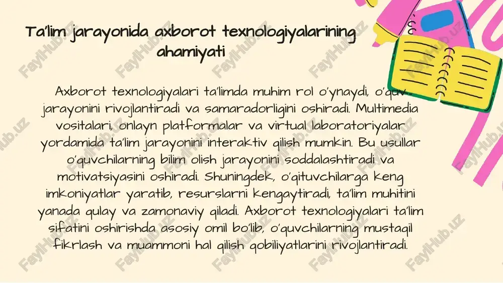 ta'limda axborot texnologiyalarini qo'llash - Page 4
