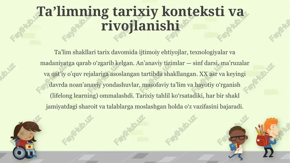 an'anaviy va noan'anaviy ta'lim shakllari - Page 4