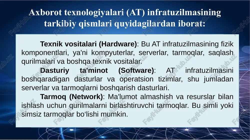 larni o`qish va yozish uchun moslama - diskovod 52x yumshoq magnit disklar uchun diskovod aylanish tezligi 300 ob/min ma`lumot uzatish tezligi 63 kb/sek diskovod cd-rw 52  32  52 o`qish cd-rom x 52 (52150 kb/sek) yozish cd-rw x 32gacha yozish cd-r x 52 gacha kombinatsion disk o`qish va yozish cd-rom, cd-r, cd-rw o`qish dvd-rom dvd-rw diskovod o`qish va yozish cd x 52 gacha yozish dvd-rw, dvd+rw x 8 gacha (8  9 150 kb/sek) yozish dvd-r, dvd+r x 18 gacha klaviatura sichqoncha sensor ekran grafik planshet djoystik scaner shtrixli o'quvchi biometrik sensor veb kamera raqamli kamera ba`zi mashhur kiritish moslamalari: kompyuterga turli shakldagi kiritish klaviaturada joylashgan axborot tugmalar ko’magida amalga oshiriladi. aniq bir tugma yoki tugmalar birikmasining bosilishi aynan mos ikkilik kodining kiritilishiga olib keladi. bunga sabab shriftlovchi nomli mikrosxema ma’lum tugma bosilishida hosil bo’luvchi signalni ikkilik kodiga aylantirib beradi. standart klaviaturalarda 101, 102 va 121 ta klavish bo’ladi. …