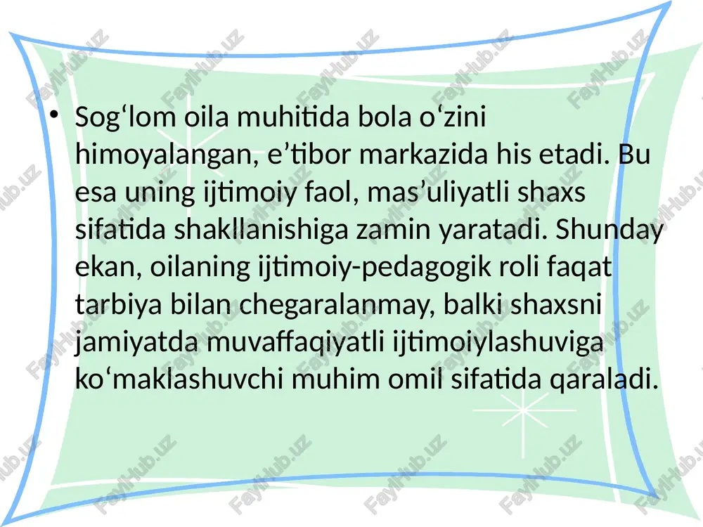 oilada olib boriladigan ijtimoiy pedagogik faoliyat - Page 4