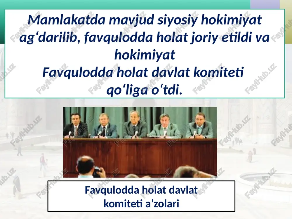 mustaqil o‘zbekiston respublikasi tarixi - Page 4