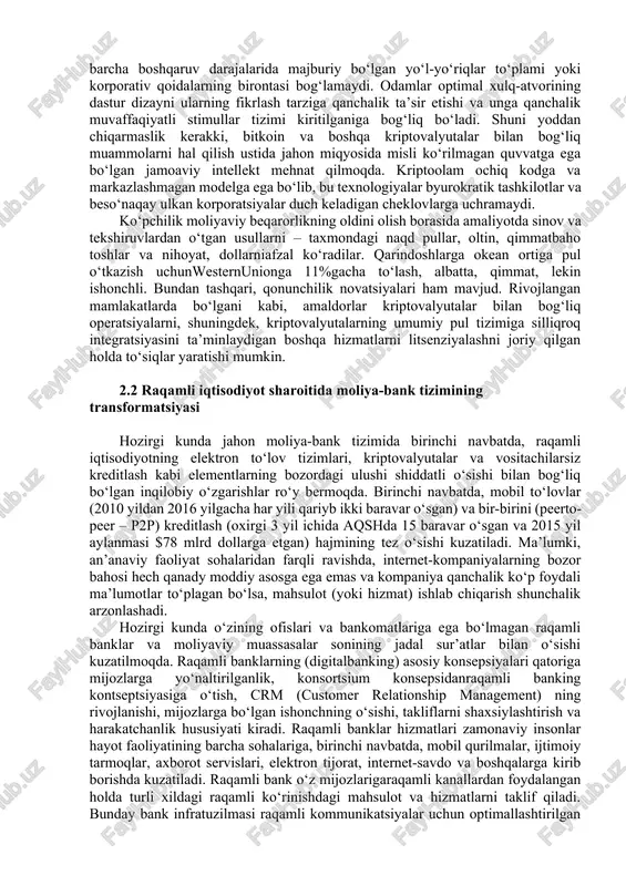 lg‘or yo‘llarini taklif qiladilar. ularning asoschilari o‘z loyihalarini adolatliroq va yanada barqaror g‘oya sifatida reklama qiladilar. ular bitkoindan markazlashmagan tuzilmaning eng yaxshi xususiyatlarini olishadi, lekin bunda uning kamchiliklaridan, shu jumladan, «qurollanish poygasi», ortiqcha elektr energiyasi iste’moli, hisoblash resurslarini sanoat usulida markazlashtirishga intilishdan xalos bo‘lish imkoniyatlarini axtaradilar. kriptovalyutalar raqamli iqtisodiyot sohasidagi yangi o‘yinchilar bilan taqqoslaganda, asos soluvchi katta ustunlikka ega, shu sababli, ko‘pchilik ishlab chiquvchilartamomila yangi to‘lov tizimlari ishlab chiqish bilan shug‘ullangandan ko‘ra kriptovalyutalarning kamchiliklarini bartaraf qilgan ma’qul deb hisoblaydilar. lekin shunga qaramay, muqobil kriptovalyutalarning eng yaxshi namunalari bitkoinga nisbatan kuchli va potensial konstruktiv raqobatbardoshlikka ega, bu esa umuman kriptovalyutalarning yanada rivojlanishiga hizmat qiladi.hozirgi kunda barcha muqobil kriptovalyutalar orasida charli li tomonidan ixtiro qilingan laytkoin eng muvaffaqiyatlilaridan biri sifatida tanilgan. laytkoin muvaffaqiyatining siri maynerlar tomonidan tranzaksiyalarni bitkoinga kiritish uchun foydalaniladigan xeshirlash jarayonining boshqaroq amalga oshirilishdan iborat. bundan tashqari, li tizimi maynerlar orasidagi raqobatni ko‘rib chiqadi, lekin uning algoritm sifatida ma’lum bo‘lgan …