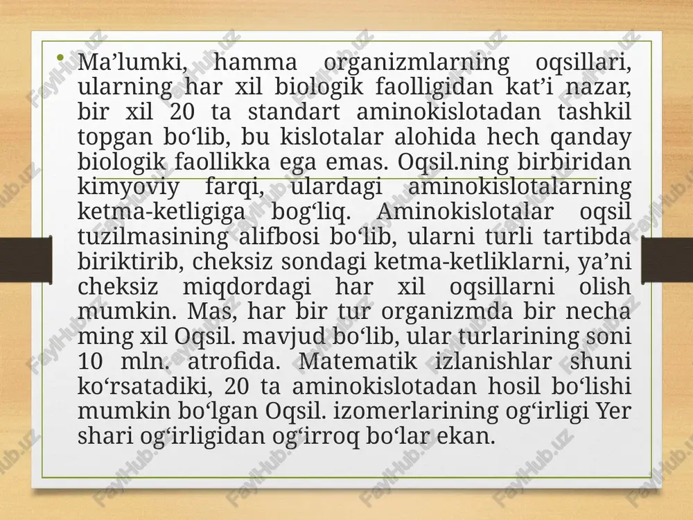 oqsillar oqsilarningxossalari - Page 4