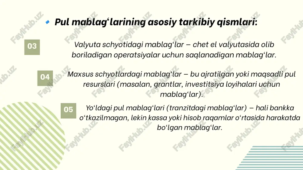 pul mablag‘lari tarkibi, tuzilishi va dinamikasi tahlili - Page 4