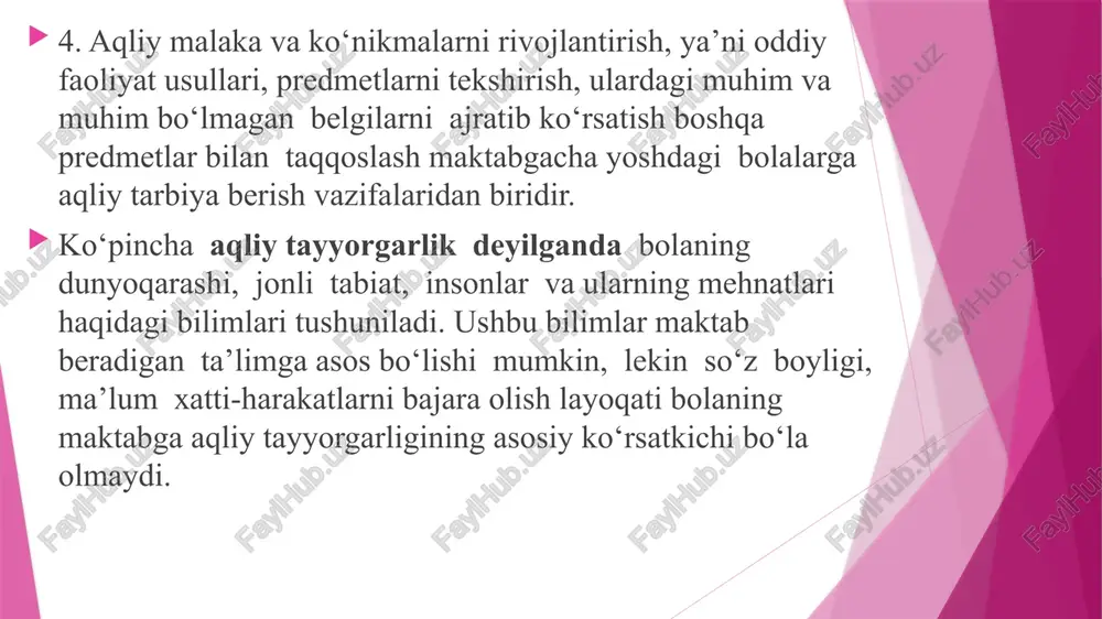 bolani maktab ta’limiga tayyorlash shakllari va metodlari - Page 4