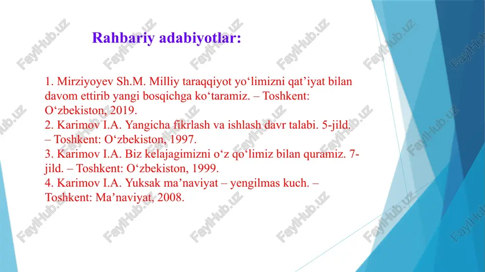 lari vakillari tinch, osoyishta va farovon hayot kechirib kelmoqda. mustaqillik sharoitida etnik munosobatlar va din sohasida olib borilayotgan izchil va qat’iy siyosat tufayli mamlakatimizda millatlararo totuvlik va konfessiyalararo hamkorlik qaror topdi. konstitustiyamizda «o’zbekiston respublikasida barcha fuqarolar bir xil huquq va erkinliklarga ega bo’lib, jinsi, irqi, millati, dini, ijtimoiy kelib chiqishi, e’tiqodi, shaxsi va ijtimoiy mavqeidan qat’i nazar, qonun oldida tengdirlar», degan tamoyilning mustahkamlab qo’yilishi esa, bu boradagi ishlarning qonuniy asosi bo’lib xizmat qilmoqda. tolerantlik – o’zligini anglagan millat vakillarining boshqa millat vakillari tomonidan kamsitilishiga yo’l qo’ymaslik, ular bilan tinch, farovon hayot kechirishidir. tolerantlik tuyg`usi insonning xulq atvori, odob axloqi, siyosiy – ma’naviy pokligi, o’z xalqi va milliy merosi boyligi hamda milliy qadriyatlarga bo’lgan munosabatini belgilab beradi. bu xususiyatlar esa har bir insonda bag`rikenglik, baynalmilallik tuyg`ularini uyg`otadi. 3. millatlararo totuvlik va bag’rikenglikning asoslari bugungi kunda respublikamiz bo’yicha faoliyat ko’rsatayotgan 2224 ta diniy tashkilotdan 175 tasi noislomiy bo’lib, ulardan 159 tasi nasroniy, …