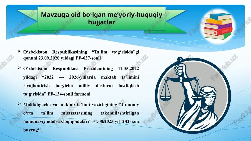 va pedagogik faoliyatdagi msixologik zo‘riqishlarni oldini olish va xodimlar o‘rtasida do‘stona munosabatlarni rivojlantiri hamda nizoli vaziyatlarni oldini olish maqsadida turli sayohatlar tashkil etish. mavzu yuzasidan xulosa maktab direktori boshqaruv jarayonini o‘rganib o‘zgarishlar haqida rejalashtib turishi lozim siyosiy, ma`naviy, diniy, psixologik, moliyaviy, huquqiy, media va raqamli ta`lim bo‘yicha bilimlaridan foydalanish malakasi muntazam oshirib borishi zarur jamoa a`zolarining butun jamoaga tegishli masalalarni muhokama qilishda o‘z fikrini erkin ifoda etish sharoitini yaratish ko‘rilayotgan masalaga har bir o‘qituvchini diqqat bilan e`tibor qaratishlariga olib keladi. maktabda quyidagi loyihalar bosqichma- bosqich amalga oshirish mumkin direktor jamoa a’zolarining vazifalari va ularni amalga oshirishdagi ishlar holati to‘g‘risida yetarli darajada xabardor bo‘lib turishi lozim, buning uchun xolis mexanizm tuzib olish talab etiladi. takliflar jamoaning har qanday a’zosida ko‘ngilsizlik holatini keltirib chiqaradigan holatlarda (aldanish, umidsizlik, rejalarni buzish, muvaffaqiyatsizliklar) o‘zaro yordam komissiyasini tuzish maktab direktorlar uchun tashkil menejerlik o‘quv kurslarida guruhdagi har bir direktor maktabidagi bitta muoammoni aytadi, bartaraf etish bo‘yicha …