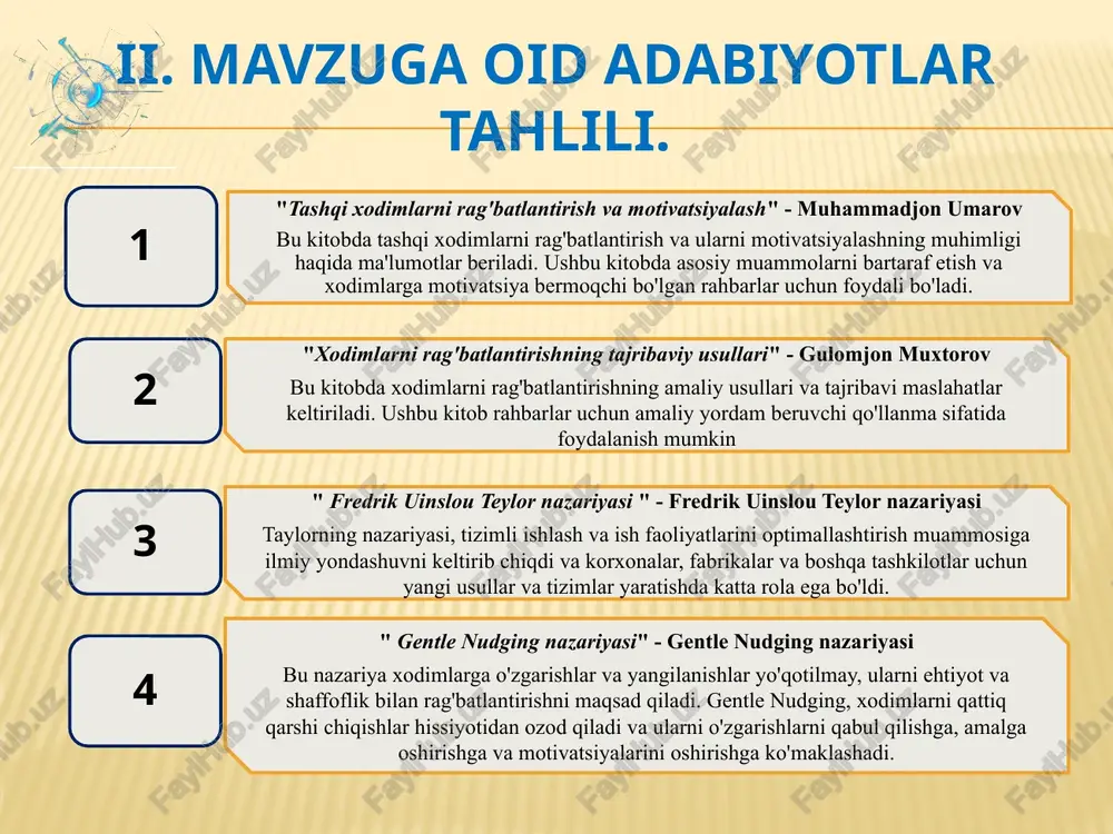 h, ijodiylikni rag'batlantirish va dunyoqarashni tushunishga yordam beradi. buyuk britaniya ta'lim tizimi inovatsion texnologiyalar va metodikalar asosida olib boriladi. 03 # qozogiston rossiyada yilda bir marotaba respublika bo‘yicha barcha toifadagi o‘qituvchilar uchun konkurs o‘tkaziladi. ushbu musobaqada mavzu beriladi, test bo‘ladi. ikki bosqichli sinov natijasiga ko‘ra 1000 ming nafar o‘qituvchilar 200 ming rubl pul mukofotiga ega bo‘lishlari mumkin. mukofot rag‘bat sifatida har yili 5-oktabr sanasida topshiriladi. 04 qozogiston germaniya buyuk britaniya rossiya 1 2 3 4 #germaniya #buyuk britaniya #rossiya xorijda 1) qo‘shni qozogiston respublikasi “ta’lim a‘lochisi” ko’rik nishoniga ega pedagog hodimlar va fan olipiyadasi bo‘yicha o’quvchisi respublika bosqichiga chiqargan pedagog hodimlar bir martalik 3250000 tenga miqdorida pul mablag‘i bilan rag’bantiriladi 2) rossiya federatsiyasida yilda bir marotaba o‘qituvchilar kuni munosabati bilan barcha toifadagi o‘qituvchilar uchun tanlov o‘tkaziladi. ushbu tanlov ikki bosqichda o‘tkaziladi. ikki bosqichli sinov natijasiga ko‘ra 1000 ming nafar o‘qituvchilar 200 ming rubldan pul mukofotiga ega bo‘lishlari mumkin. mukofot rag‘bat …