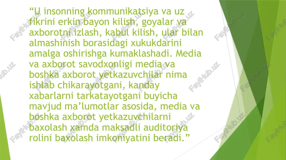 mediava axborot savodxonligining asosiy unsurlari - Page 4