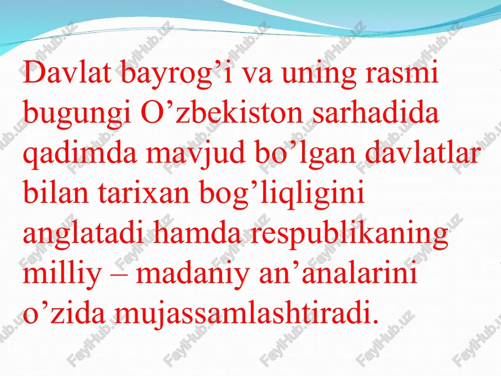 o’zbekiston respublikasining davlat bayrog’i - Page 4