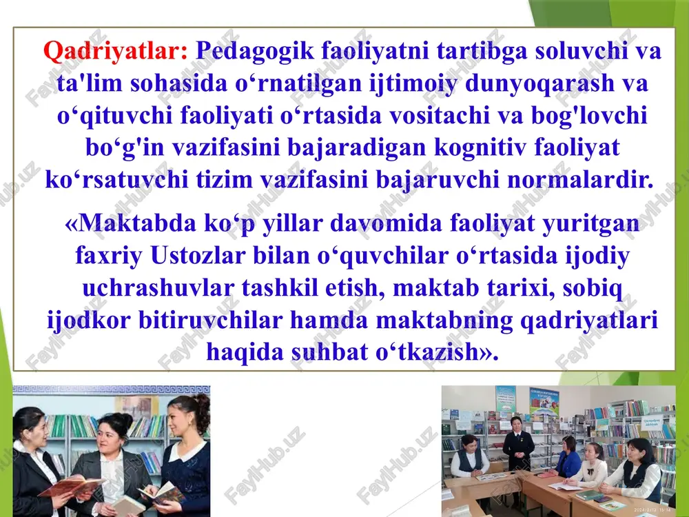 n respublikasi, kegeyli tumani, «nurli bostan» mfyda 14-sonli umumiy o‘rta ta'lim maktabi joylash o‘quvchilar 1 2 3 4 5 6 7 8 9 10 11 o‘g’il bolalar soni 51 57 41 42 47 44 43 36 27 25 44 457 qiz bolalar soni 25 34 12 22 24 19 21 18 18 14 23 230 o‘qituvchilar malaka toifa xalqaro sertifikat (vazir ustamasi) oliy birinchi ikkinchi ayol 2 15 11 2 erkak 1 2 2 1 e'tiboringiz uchun raxmat! image1.jpeg image2.jpeg image3.png image4.png image5.png image6.jpeg image7.jpg image8.png image9.png /docprops/thumbnail.jpeg