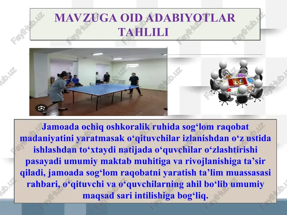 "maktab pedagog xodimlar o‘rtasida sog‘lom raqobat tizimini yo‘lga qo‘yish" - Page 4