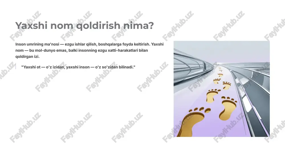 yashamoq — o'zidan yaxshi nom qoldirmoq - Page 4