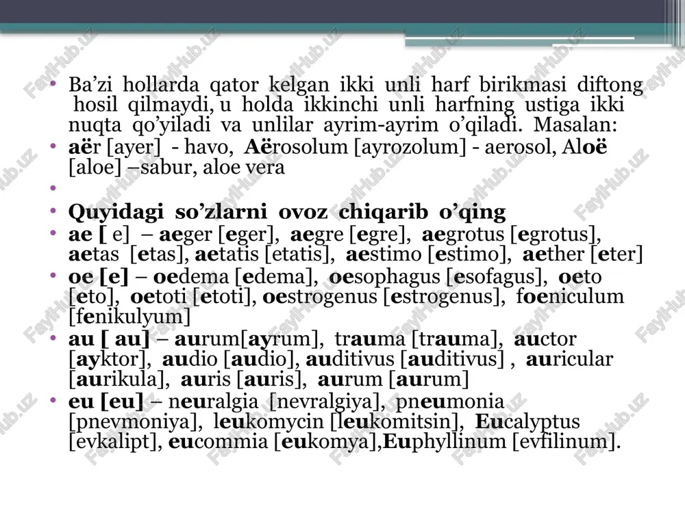 diftong, digraflar va harfbirikmalari - Page 4