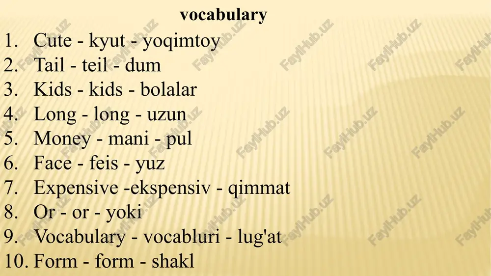 vocabulary form - Page 4