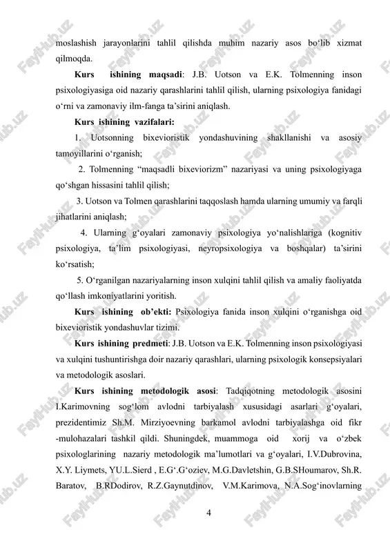 i ekmperimental psixologik laboratoriyaga asos soldiki, unda o‘tkazilgan yuzlab tajribalar va eksperimentlar psixologiyaning ham alohida fan sifatida o‘zini ko‘rsatishga haqli ekanligini isbotladi. aynan shu insonning, vundtning, psixologiya ilmi maktabini yaratganligida ham ma’no bor. chunki vundt tibbiyot fani bo‘yicha ham mukammal bilimlarga ega bo‘ldi, keyin fiziologiya sohasida muvaffaqiyatli ishladi, so‘ngra falsafaga berilib ketdi. balki, aynan bir qator fanlarni - ham gumanitar, ham tabiiy fanlar asoslarini yaxshi bilganligi obyektiv sabab bo‘lgandirki, olim odam psixologiyasi, unda ro‘y beradigan jarayonlar - oddiy sezishdan tortib, mavhum tafakkurgacha bo‘lgan jarayonlarni, hissiy holatlarni amaliy tarzda eksperimentlarda o‘rgana boshladi. uning maqsadi - eng avvalo inson ongini tashkil etuvchi sof elementlarni ajratib olishdan iborat edi. shuning uchun ham psixologiyada u asos solgan yo‘nalish strukturalizm deb nomlandi. vundtning ta’siri shu qadar bo‘ldiki, yer kurrasining boshqa bir tomonida - amerika qo‘shma shtatlarida funksionalizm deb nomlangan yana bir yo‘nalish paydo bo‘ldi. e. titchener asos solgan bu yo‘nalish vakillari nafaqat ko‘zga ko‘rinmas ong …