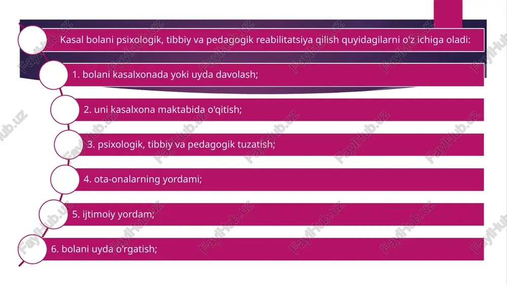arda mavjud va u har xil tarzda amalga oshirilgan bo'lsa-da, uchta usul tan olingan: yotoqxonada o'qitish, tibbiy markaz ichida yoki unga tutash sinfda o'qitish va uyda o'qitish. kasalxona pedagogikasida o'qitishni o'rganish tendentsiyalari. tanlangan tadqiqotlar hp o'qitishning qaysi jihatlari va qanday o'rganilishining aniq tendentsiyalarini ko'rsatadi. ushbu tendentsiyalarni ikkita kichik toifa sifatida alohida tahlil qilish mumkin. maktab materialiga kelsak, o'qituvchilar uni moslashtirishdan ko'ra ko'proq narsani qilishlari kerak; ular har bir dars uchun o'quvchining sog'lig'iga qarab o'z materialini - afzalroq o'yin shaklida ishlab chiqishlari kerak. aziyat va mavjud resurslar va joylar ushbu vazifalar ishdagi moslashuvchanlik nima uchun odatda shifoxona o'qituvchilariga xos xususiyat ekanligini tushuntiradi. shuningdek, u shifoxona o'qituvchisi profiliga hissa qo'shadigan professional kompetentsiyani tushuntiradi: har bir talabaning turli ehtiyojlariga e'tibor va boshqalar. talaba shifoxona sinfiga kirganda, shifoxona o'qituvchisi talabaning o'quv rejasini o'rganish uchun kelib chiqqan maktabdagi talabaning o'qituvchisi bilan bog'lanadi, shunda shifoxona o'qituvchisi talabaning ta'lim traektoriyasini davom ettirishi mumkin. o'qituvchilar o'rtasidagi bu muloqot …