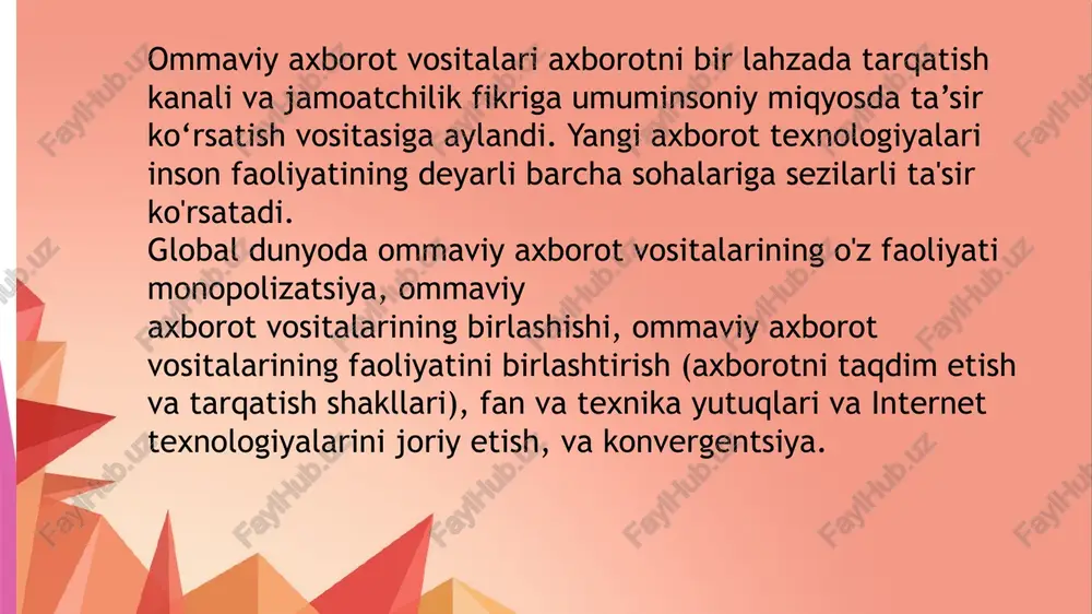 shiga kelib internetdagi uz. milliy hududida qayd qilingan saytlar soni 12,5 foizga o‘sib, 650 taga etgan. internetdan tez-tez foydalanuvchilar soni 50 ming kishi atrofida bo‘lib, ulardan 10 ming kishigina jahon axborot tarmog‘idan muttasil foydalanishadi image1.png image2.png image3.png image4.png image5.png image6.png image7.png image8.png image9.png image10.png image11.png image12.png image13.png image14.png image15.png image16.png image17.png image18.png image19.png image20.png image21.png image22.png image23.png image24.png image25.png /docprops/thumbnail.jpeg