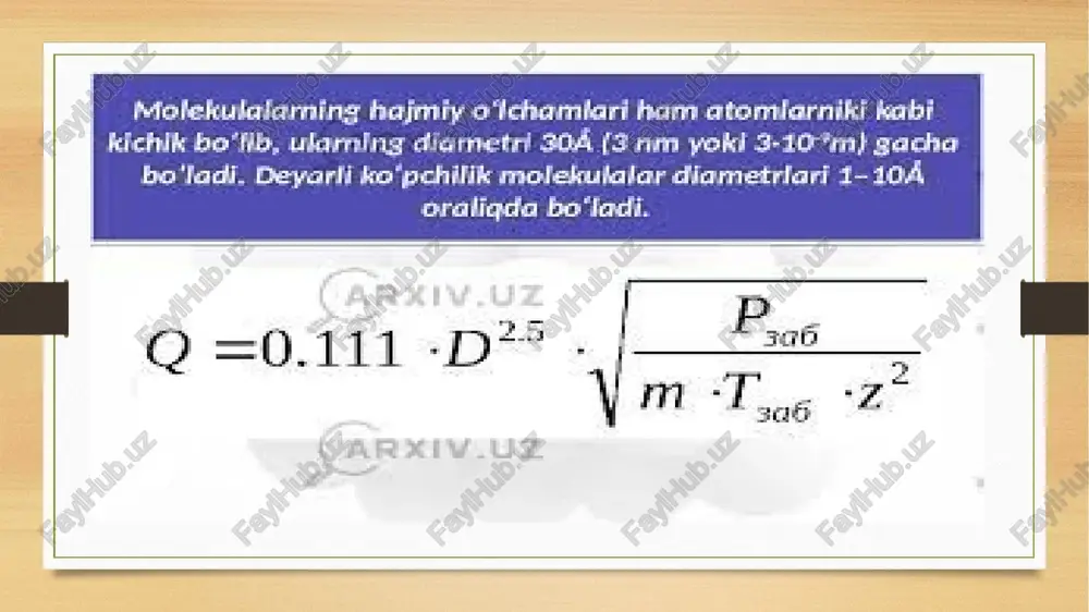 molekular massasi va o’lchamlari - Page 4