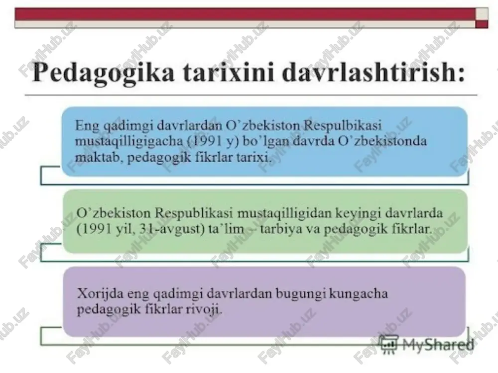 pedagogika va maktab tarixiga kirdi. uni ba`zan laboratoriva yoki ustaxonalar tizimi deb ham ataydilar. didaktika (ta’lim nazariyasi: yunoncha «didaktikos» “o‘rgatuvchi”, «didasko» esa – “o‘rganuvchi” ma’nosini bildiradi) ta’limning nazariy jihatlari (ta’lim jarayonining mohiyati, tamoyillari, qonuniyatlari, o‘qituvchi va o‘quvchi faoliyati mazmuni, ta’lim maqsadi, shakl, metod, vositalari, natijasi, ta’lim jarayonini takomillashtirish yo‘llari va hokazo muammolar)ni o‘rganuvchi fan. bu tushunchani buyuk chex pedagogi yan amos komenskiy (1592-1670 yillar) “buyuk didaktika” (1657 yil) nomli mashhur asarida tilga oladi. lekin komenskiy “didaktika bu faqat ta’limgina emas, balki tarbiyalash ham”, deb ta’kidlaydi. mazkur asarda olim ta’lim nazariyasining muhim masalalari: ta’lim mazmuni, ta’limning ko‘rgazmaliligi, ketma-ketligi kabi tamoyillari, sinf-dars tizimi borasida so‘z yuritadi. komenskiy har bir bola taʼlim olishi lozimligini uqtiradi, umumtaʼlim deganda xotin qizlarning ham tahsil olishini koʻzda tutadi. komenskiyning fikricha, tarbiyaning maqsadi kishini mangulik dunyosiga tayyorlashdan iborat boʻlib, uni aqliy, axloqiy va diniy tarbiya bilan amalga oshirish mumkin. u bolaga samarali pedagogik taʼsir koʻrsatish uchun yosh xususiyatini …