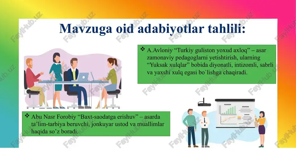 il etish maktab direktori mmibdo‘ va o‘tibdo‘ metodbirlashma rahbari chorak davomida rag‘batlantirish va jamoat nazoratini kuchaytirish. ishchi guruh va kuzatuv kengashi a’zolari chorak, yarim yillik va yil yakuni 2. xodimlarning o‘zgarib borishi hafta yakuniga qadar xodimlarning ish tartibidagi o‘zgarishlarni baholab borish mmibdo‘ va o‘tibdo‘ har hafta xodimlarni yanada sifatli harakatini ta’minlaydi 3. o‘zgarishlar samarasini taktik jihatdan oshirish ijtimoiy tarmoqlar (telegram, facebook)da muntazam yoritib borish ishchi guruh, kuzatuv kengashi, o‘tibdo‘ va mmibdu chorak davomida xodimlarning natijalarining shaffofligi ta’minlanadi o‘zgarishlarga qarshi bo‘lgan xodimlar bilan ishlashda amalga oshiriladigan ishlar yuzasidan qo‘shimcha chora-tadbirlar rejasi e’tiboringiz uchun tashakkur! image3.jpeg image4.jpeg image5.jpeg image6.jpeg image7.png image8.png image9.emf image10.emf image11.jpeg image12.png image13.png image14.png image15.png image16.emf image17.emf image18.emf image19.emf image20.emf image21.emf image22.emf image23.emf image24.emf