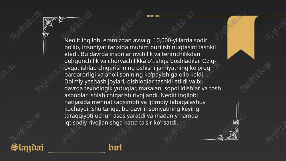 neolit davri ilk bosqichi va soʻngi bosqichi - Page 4