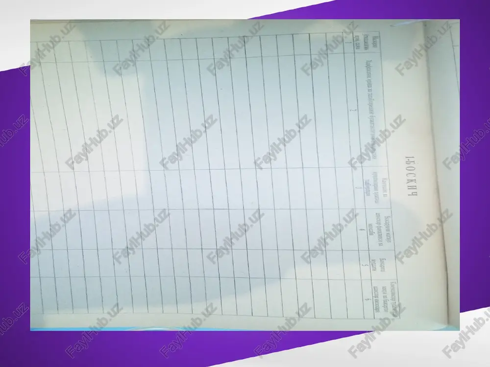 ligini taminlashiga qo’yiladigan asosiy talablar. 8.sexda xavfsiz harakatlanish sxemasi. 9.yuk ortish-tushurish va tashish ishlarida xavfsizlik talablari. mutaxassis va rahbar xodimlarni o’qitish va bilimlarini tekshirish. mutaxassis va rahbar xodimlarning mehnat muhofazasi bo’yicha bilimlarini oshirish uchun korxona, boshqaruv bo’limlarida davlat nazorat tashkilotlari ilmiy tadqiqot institutlari va tarmoq mutaxassislarini jalb qilgan holda kurslar, semenarlar, ma’ruzalar hamda maslahatlar tashkil qilinadi. mehnat muhofazasi bo’yicha bilimlarni tekshirishning quyidagi turlari belgilangan: dastlabki, davriy, navbatdan tashqari. lavozimlarga ishga tushgan kundan boshlab bir oy o’tkazmay tegishli imtihon komissiyasi bilimlarini tekshiruvdan o’tkazishikerak. davriy bilimlarni tekshirish kamida uch yilda bir marta o’tkaziladi. bilimlarni tekshirish natijalari bayonnoma tarzida rasmiylashtiriladi va imtihon komissiyasi raisi hamda a’zolari tomonidan imzo chekiladi. bu bayonnoma olti yildan kam bo’lmagan muddatda korxonaning mehnat muhofazasi yoki kadrlar bo’limida saqlanadi. image2.jpeg image3.jpeg image4.jpeg image5.jpeg image6.jpeg image7.jpeg image8.jpeg image9.jpeg image10.jpeg image11.jpeg image12.jpeg image13.jpeg image14.jpeg image15.jpeg image16.jpeg image17.jpeg image1.jpeg /docprops/thumbnail.jpeg