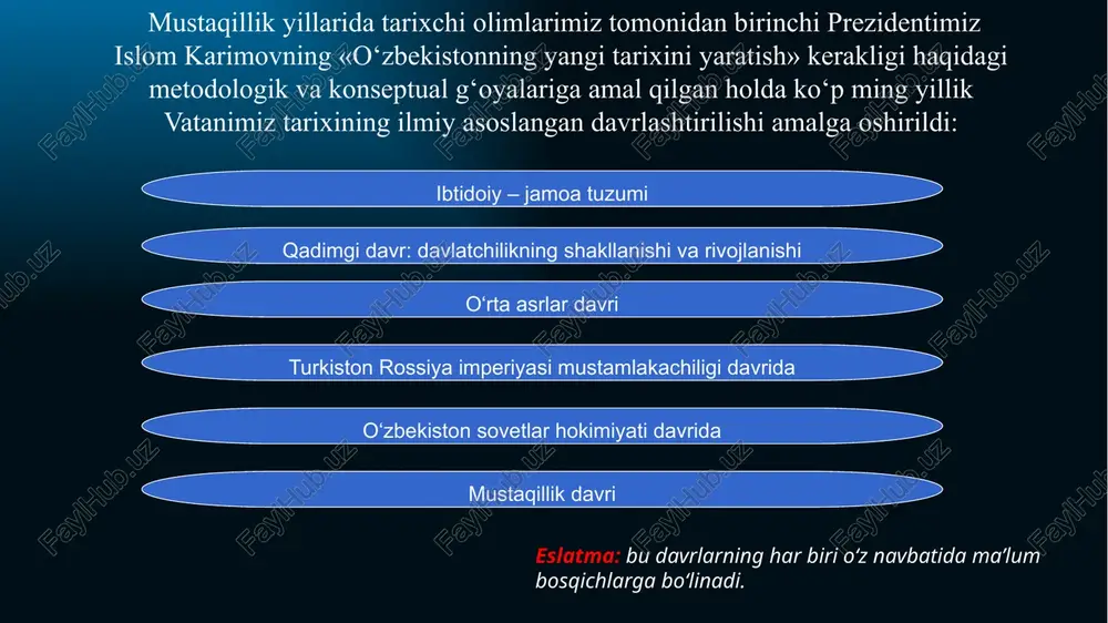 to‘g‘ri javob topamiz. bu bebaho boylikni qancha faol targ‘ib etsak, xalqimiz, ayniqsa, yoshlarimiz bugungi tinch va erkin hayotning qadrini anglab etadi». yoshlarning bilim olishi, ta’lim-tarbiyasi, kasbiy tayyorgarligi masalalari o‘zbekistonda huquqiy demokratik davlat qurish, fuqarolik jamiyatini shakllantirish jarayonida muhim ahamiyat kasb etadi. binobarin, ushbu jarayonlar, ya’ni o‘zbekistonda ta’lim sohasida amalga oshirilayotgan islohotlar samaralari, yuksak bilimli hamda intellektual rivojlangan avlodni tarbiyalashda davlatning roli va bu borada to‘plangan tajriba bilan xalqaro hamjamiyatni keng tanishtirish maqsadida ko‘plab xalqaro ilmiy anjumanlar o‘tkazilib kelinmoqda. o‘zbekistonda ta’lim sohasini isloh qilish, yuksak bilimli va intellektual rivojlangan avlodni tarbiyalash bo‘yicha 1997-yil amalga oshirilgan, dunyo hamjamiyati tomonidan e’tirof etilgan «ta’lim to‘g‘risidagi qonun» va «kadrlar tayyorlash milliy dasturi», katta ahamiyat kasb etadi. shuningdek, o‘zbekistonda zamonaviy ilm-fanni puxta egallagan raqobatdosh kadrlarni tayyorlash, ta’lim-tarbiya ishlarini tubdan o‘zgartirish, xalqaro tajribalar asosida ta’lim sifatini yangilash masalasi davlat siyosati darajasiga ko‘tarildi. adabiyotlar ro‘yxati 1. mirziyoev sh.m. milliy taraqqiyot yo'limizni qat'iyat bilan davom ettirib, yangi bosqichga ko'taramiz. …
