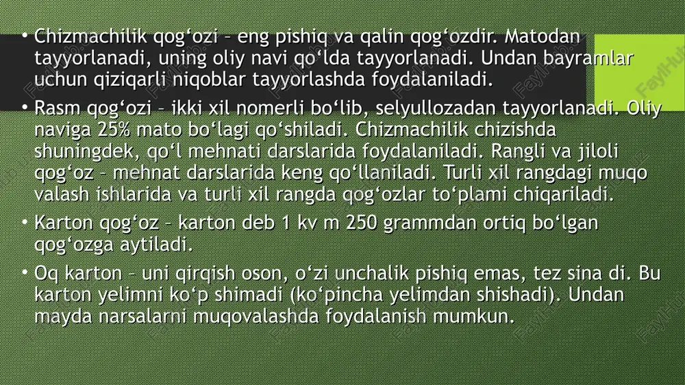 i. birinchi navbatda bu oddiy chizg‘ich, uchburchak chizg‘ich va sirkuldir.