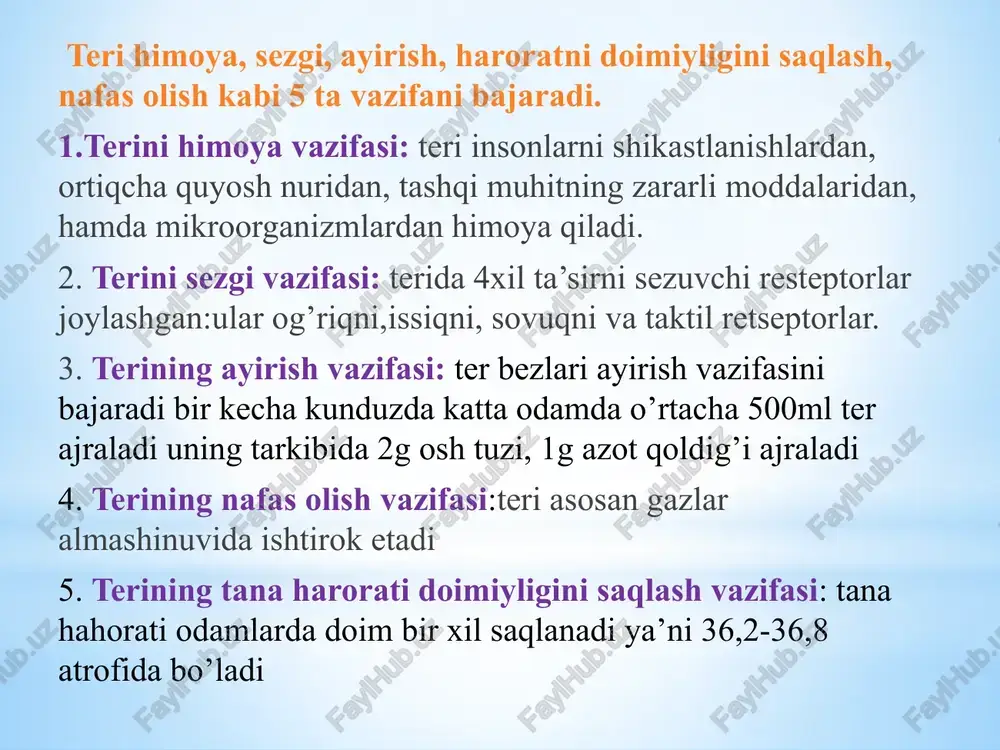kuni ertalab quloqlarini mustaqil yuvadilar, orinda uzoq muddat yotadigan bemorlar qulogini hamshira (quloq kiri yigilib qolmasligi uchun) vaqti-vaqti bilan tozalaydi, aks holda eshitish qobiliyati pasayib ketishi mumkin. quloq kiri quyidagicha chiqariladi: qollar yuvilib qolqoplar kiyiladi. quloqqa bir necha tomchi 3% li vodorod peroksid eritmasi tomiziladi, songra yiglib qolgan kir paxta pilik bilan aylanma harakat yordamida chiqariladi. burunni parvarish qilish agar bemor burun yollarini ozi tozalay olmasa, hamshira tozalab qoyishi lozim. buning uchun hamshira qollarini tozalab yuvadi. bemorning boshini orqaga egib, burun yollariga vazelin moyi, glitserin yoki istalgan moyli eritmaga hollangan paxta pilik kiritiladi va 23 daqiqadan song aylanma harakatlar bilan qatqaloqlar chiqariladi sochlarni parvarish qilish bosh yuvilgandan song bir nech kun otgach, sochlarda kop miqdorda yog, chang va kir yigiladi. shuning uchun bemorlar 7-10 kunda bir marta boshini sovunlab yoki shampun bilan yuvishi zarur. orinda uzoq yotadigan va gigiyenik tartibga rioya qilmaydigan bemorlar sochi kir bolishidan tashqari, ularda sirka va …