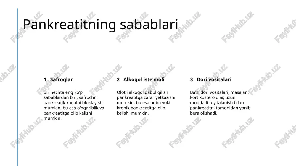 at vazn boshqarishga yordam berishi va diabet va yurak kasalligi kabi pankreatitga bog'liq komplikatsiyalarni kamaytirishi mumkin. stress boshqarish stress pankreatit simptomlarini yomonlashishi mumkin, shuning uchun meditatsiya va yogaga o'xshash stressni kamaytirish texnikalarini amalga oshirish shart. pankreatitning emotsional ta'siri bilan boshlash. emotsional qiyinlikni tushunish pankreatit, o'z ichiga olgan dengizlik, depressiya va xafa qilish hissiyatlariga olib kelishi mumkin, chunki bu xronik og'riq va hayot uslublaridagi o'zgarishlar bilan bog'liq. sevganlardan qo'llash so'raladi ota-onalar va do'stlar bilan ochiq muloqot qilish, pankreatitning muammo va muammo bilan boshqarishga yordam berishi mumkin bo'lgan his-tuyg'ularni ta'minlashi mumkin. professional yordamdan foydalanish mashvarat, terapiya yoki qo'llab-quvvatlash guruhlar, pankreatitning hissiy ta'sirini boshqarish uchun qadrli vositalar va texnikalar taklif qilishi mumkin. pankreatitda tadqiqot va kelajak rivojlanishlari 1 2 3 ravonlashtirilgan davolash variantlari genetik tadqiqotlar va aniq tibbiyot erkak aniqlash va oldini olish strategiyalari yangi dori terapialari va minimal invaziv jaraqolli jinoyatchilik texnikalari, sirtqa pankreatitga ega bolgan shifokorlar uchun natijalarni yaxshilash maqsadida tadqiq …