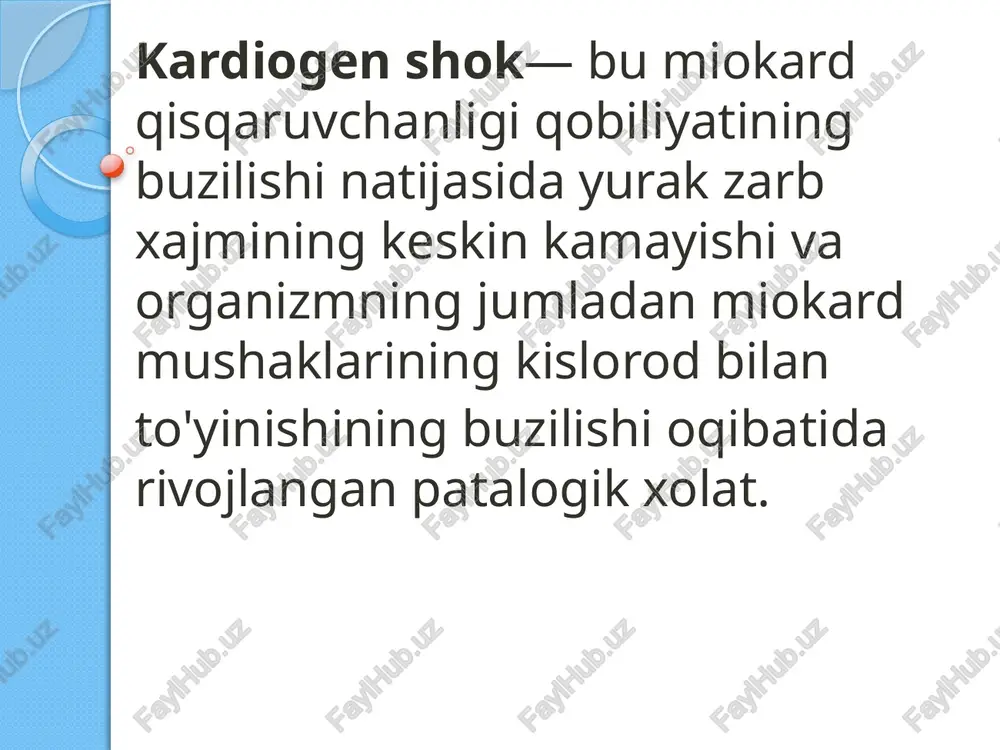 kardiogenshok klinikasi davolari - Page 4