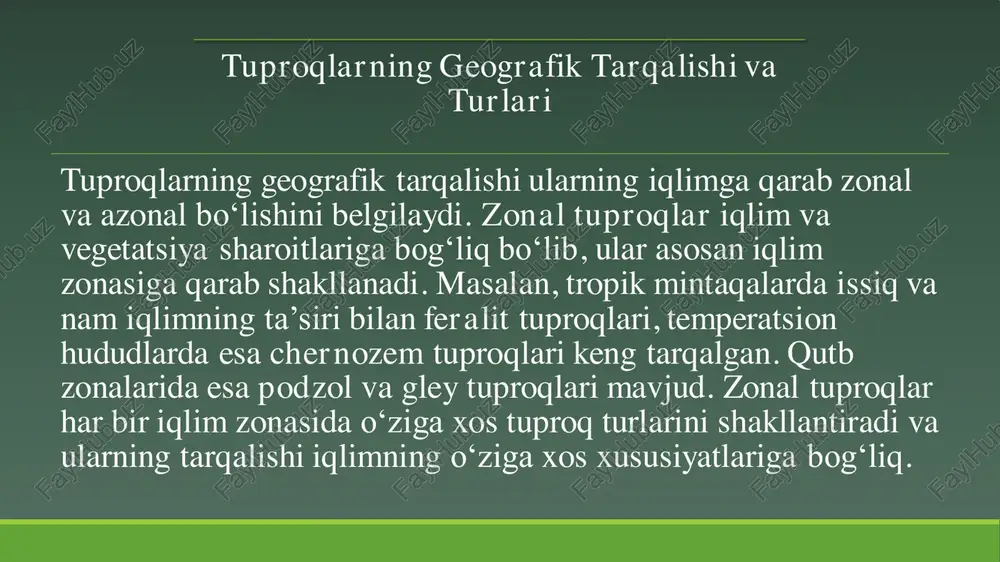 tuproqlarning geografik tarqalishi - Page 4