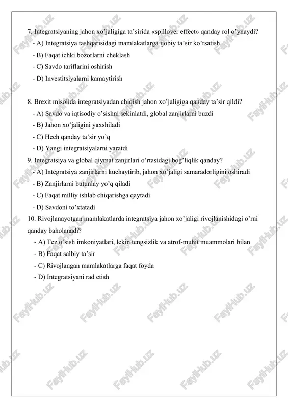 xalqaro iqtisodiy integratsiya - Page 4