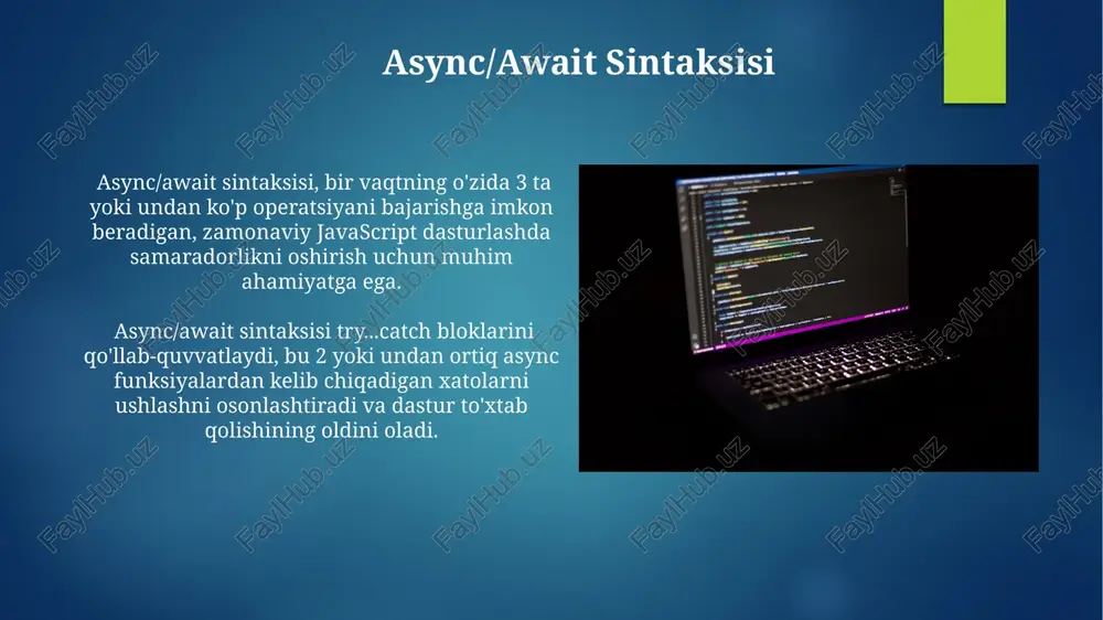 asinxron dasturlash: callback, promise va async/await - Page 4