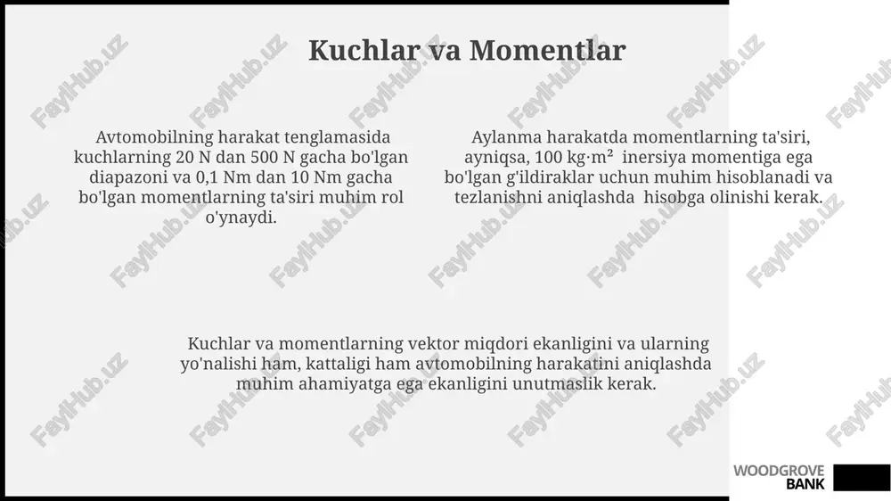 avtomobilning xarakatlanish tenglamasi - Page 4