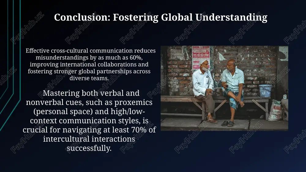 e with established relationships, highlighting a strong preference for non-haptic interaction. studies show a significant correlation between high-contact cultures and lower power distance scores, suggesting that cultures with more egalitarian social structures tend to utilize more frequent and varied forms of tactile communication (e.g., 70% vs. 30%). kinesics: body language across cultures in many latin american cultures, close proximity during conversation, often within 18 inches, is considered normal and friendly, contrasting sharply with the preferred 36-inch distance of many north americans, demonstrating varying interpretations of personal space. the “ok” hand gesture (thumb and forefinger forming a circle) signifies approval in much of the western world, but is considered obscene in some parts of europe and latin america; a crucial example of gesture ambiguity across cultures. verbal communication: a global perspective approximately 60-70% of global business negotiations fail due to misinterpretations arising from differing verbal communication styles, highlighting the crucial need …