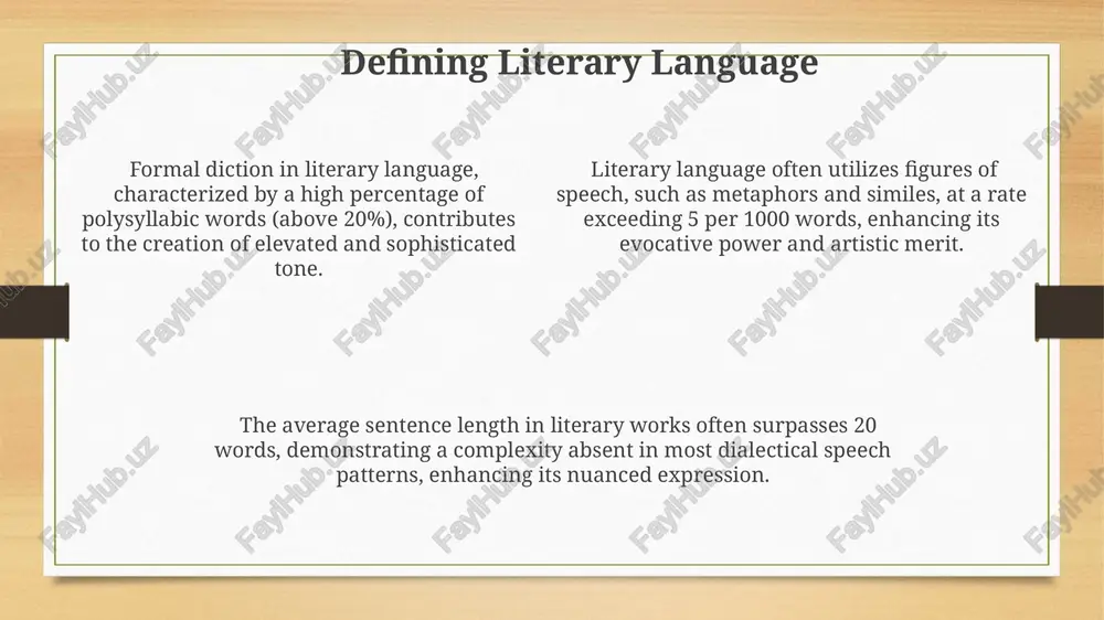 differences between literary language and dialectic language - Page 4