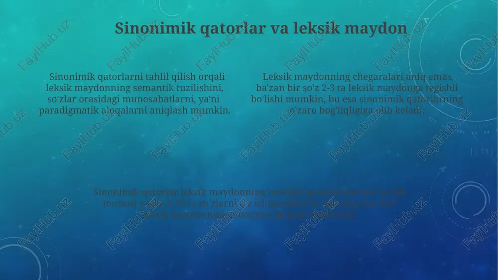elektron lugʻatlarda leksemaning sememik maydoni - Page 4