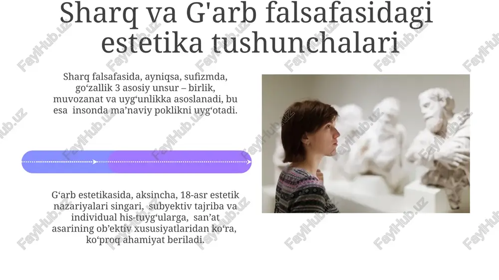 taʼsirchan 20 dan ortiq mutafakkirlarning kosmologiya, teologiya va epistemologiyaga bo'lgan munosabatlarini shakllantirishda muhim rol o'ynagan. sharq falsafasida metafizika va dinning o'zaro munosabati sharq falsafasida, ayniqsa, 7-12-asrlarda, metafizika va din o'rtasida chambarchas bog'liqlik kuzatiladi, ko'pincha ilohiy mavjudot metafizikaning markaziy mavzusini tashkil qiladi. sufiylik singari ba'zi sharq falsafalari 3 asosiy yo'nalish - tanqidiy, tasavvuf va mistik elementlarni birlashtirib, metafizika va dinni uzviy bog'laydi. sharq va g'arb falsafasining zamonaviy davrdagi rivojlanishi zamonaviy davrda sharq falsafasi, ayniqsa, postkolonializm nazariyasi ta'siri ostida 3 ta asosiy yo'nalishda – dekonstruksiya, poststrukturalizm va postmodernizm – rivojlandi. g'arb falsafasida 20-asrning ikkinchi yarmida analitik falsafaning ta'siri sezilarli bo'lib, mantiqiy pozitivizm va lingvistik falsafaga qiziqish kuchaydi. g'arb falsafasidagi inson tabiatiga oid qarashlar inson erkinligi masalasi g'arb falsafasida, ayniqsa, 18-19 asrlarda, monteskyo, kant va mill kabi mutafakkirlarning asarlarida markaziy o'rin egallagan. g'arb psixologiyasining 20-asr boshlarida paydo bo'lgan behaviorizm yo'nalishi inson xatti-harakatlarini atrof-muhit ta'siriga bog'liq deb hisoblaydi, bu esa determinizm tamoyillarini qo'llab-quvvatlaydi. e'tiboringiz …