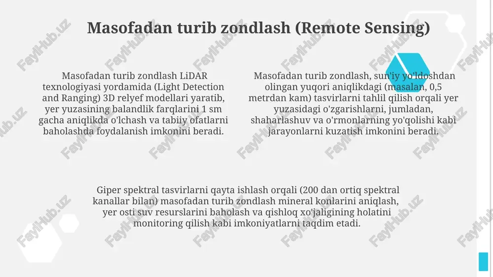 geografik joylashuv va iqlim o'zgarishlari bilan bog'liq muammolarni keltirib chiqaradi. madaniy geografiya va madaniyatlararo munosabatlar so'nggi 10 yil ichida geografik axborot tizimlari (gis) yordamida olib borilgan tadqiqotlar 70% dan ortiq madaniy xaritalash ishlarida aniqlik va samaradorlikni oshirgan. antropologik va geografik ma'lumotlar tahlili natijasida, globalizatsiya jarayoni 50 yildan ortiq vaqt davomida madaniyatlararo o'zaro ta'sirning 3 asosiy modelini shakllantirganligi aniqlangan. madaniy geografiya tadqiqotlari shuni ko'rsatdiki, 2023 yilda dunyo bo'ylab 150 dan ortiq yirik shaharlarda madaniyatlararo munosabatlarning murakkabligi va integratsiyasi o'rganilgan. iqtisodiy geografiya va rivojlanish iqtisodiy geografiya tadqiqotlari shuni ko'rsatdiki, 2023 yilda o'zbekistondagi 5 ta yirik shaharda yaimning 70% dan ortig'i jamlangan, bu geografik tarqalishning notekisligini aks ettiradi. markaziy osiyo mintaqasida, suv resurslarining kamayishi tufayli, qishloq xo'jaligi mahsulotlarining 15% gacha yo'qotilishi kuzatilmoqda, bu iqtisodiy geografiyaning muhim muammosi hisoblanadi. globalizatsiya jarayonlari tufayli, o'zbekistonning eksport geografikasi sezilarli darajada kengaydi, so'nggi 10 yilda savdo sheriklari soni 2 barobar ko'paydi. geografik axborot tizimlari (gis) geografik axborot tizimlari …