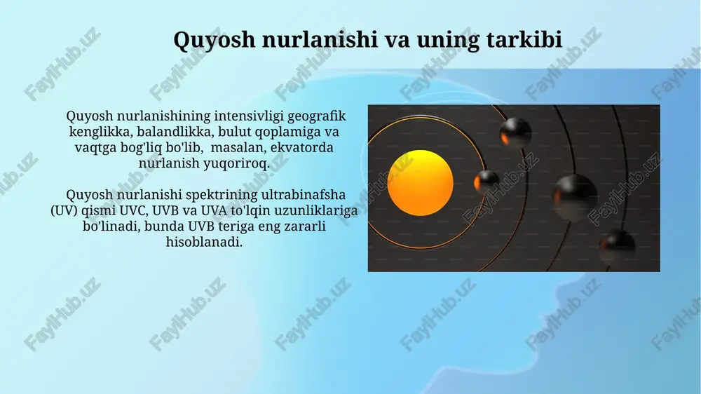 quyosh radiatsiyasining gigienik baholash - Page 4